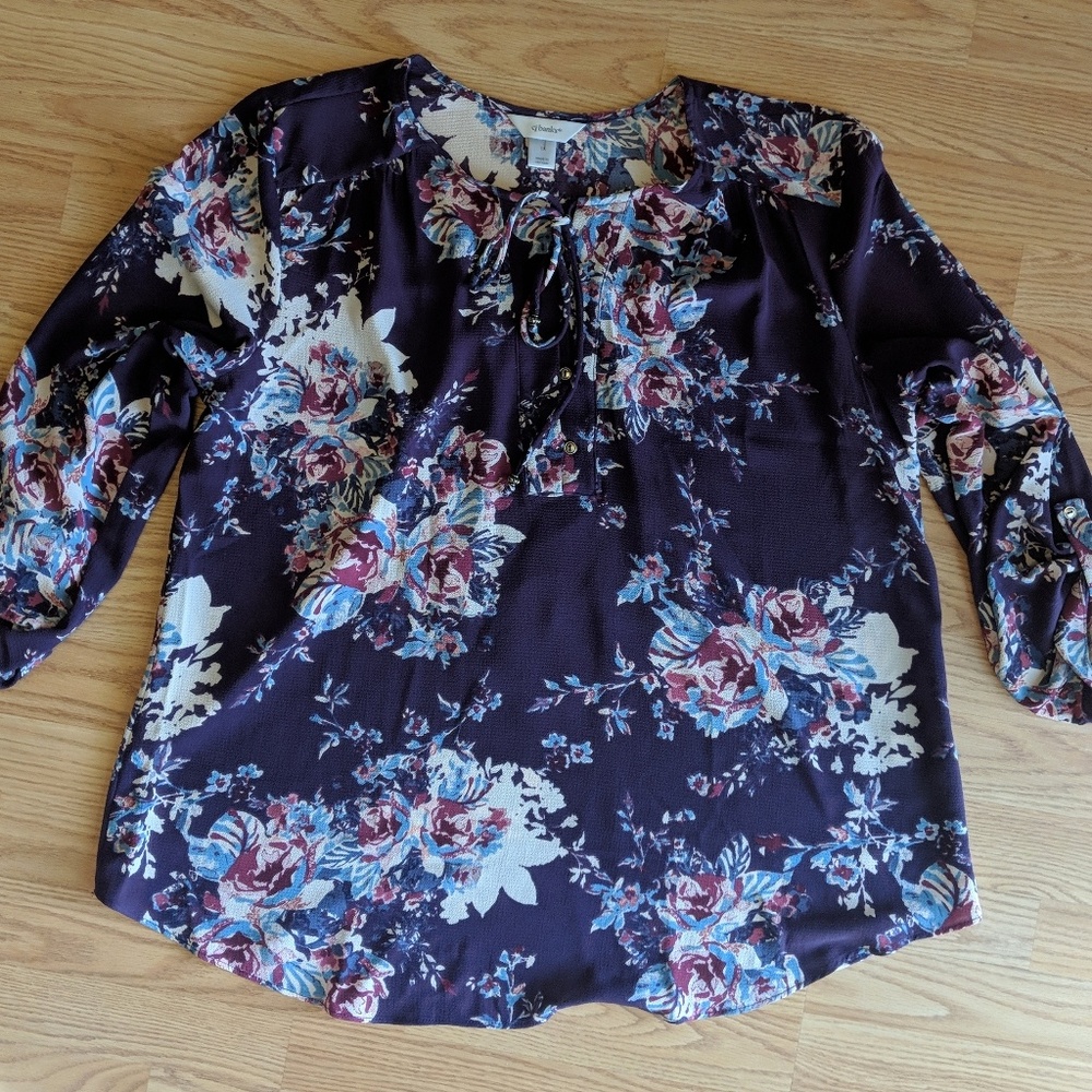 CJ Banks floral top